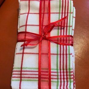 NEW Gold Coast 15 Piece Plaid Kitchen Towels